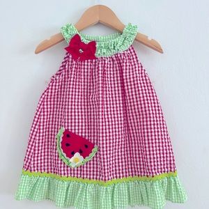 Emily Rose girl dress with matching boomers 🍉